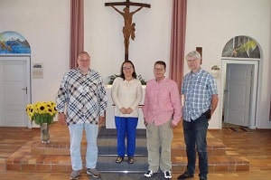 Silvia Alayo with pastoral care team Lingen Prison